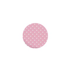 Pink Polka Dots 1  Mini Magnets by LokisStuffnMore