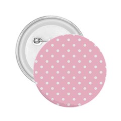 Pink Polka Dots 2 25  Buttons