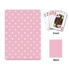 Pink Polka Dots Playing Card by LokisStuffnMore