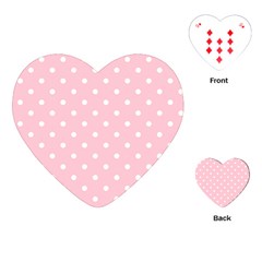 Pink Polka Dots Playing Cards (heart)  by LokisStuffnMore