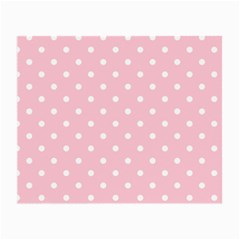 Pink Polka Dots Small Glasses Cloth (2-side) by LokisStuffnMore