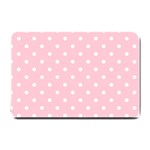 Pink Polka Dots Small Doormat  24 x16  Door Mat