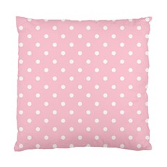 Pink Polka Dots Standard Cushion Cases (two Sides)  by LokisStuffnMore