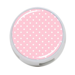 Pink Polka Dots 4-port Usb Hub (one Side)