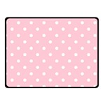 Pink Polka Dots Fleece Blanket (Small) 50 x40  Blanket Front