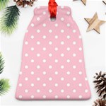 Pink Polka Dots Bell Ornament (2 Sides) Front