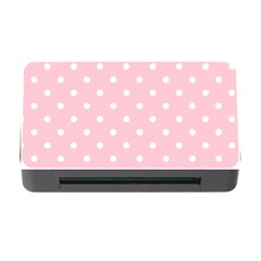 Pink Polka Dots Memory Card Reader With Cf