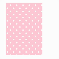 Pink Polka Dots Large Garden Flag (two Sides) by LokisStuffnMore