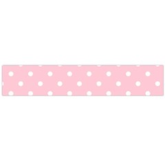 Pink Polka Dots Flano Scarf (large) 