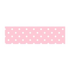 Pink Polka Dots Satin Scarf (oblong) by LokisStuffnMore