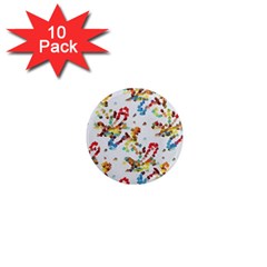 Colorful Paint Strokes 1  Mini Magnet (10 Pack) 