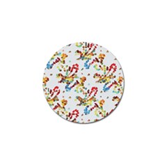 Colorful Paint Strokes Golf Ball Marker (4 Pack)