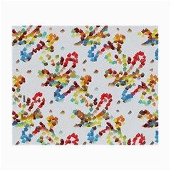 Colorful Paint Strokes Small Glasses Cloth