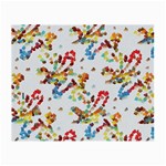 Colorful paint strokes Small Glasses Cloth Front