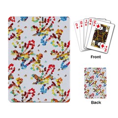 Colorful Paint Strokes Playing Cards Single Design by LalyLauraFLM