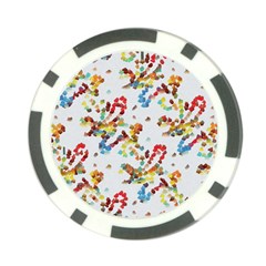 Colorful Paint Strokes Poker Chip Card Guard