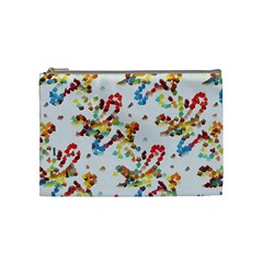 Colorful Paint Strokes Cosmetic Bag (medium)