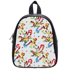 Colorful Paint Strokes School Bag (small)