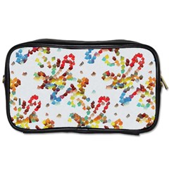 Colorful Paint Strokes Toiletries Bag (one Side)