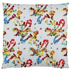 Colorful Paint Strokes Large Cushion Case (two Sides)