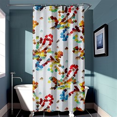 Colorful Paint Strokes	shower Curtain 36  X 72 