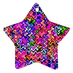 Swirly Twirly Colors Ornament (star) 