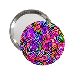 Swirly Twirly Colors 2 25  Handbag Mirrors