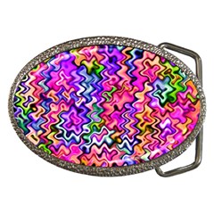 Swirly Twirly Colors Belt Buckles