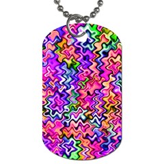 Swirly Twirly Colors Dog Tag (two Sides)