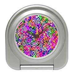 Swirly Twirly Colors Travel Alarm Clocks