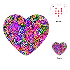 Swirly Twirly Colors Playing Cards (heart)  by KirstenStar