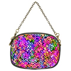 Swirly Twirly Colors Chain Purses (two Sides)  by KirstenStar