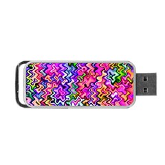 Swirly Twirly Colors Portable Usb Flash (one Side)