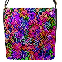 Swirly Twirly Colors Flap Messenger Bag (s)