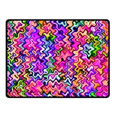 Swirly Twirly Colors Double Sided Fleece Blanket (small) 