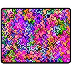 Swirly Twirly Colors Double Sided Fleece Blanket (medium) 