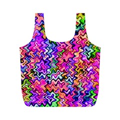 Swirly Twirly Colors Full Print Recycle Bags (m) 