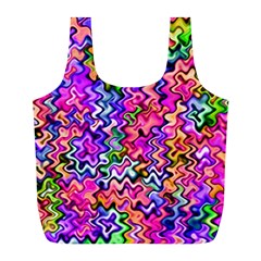 Swirly Twirly Colors Full Print Recycle Bags (l)  by KirstenStar