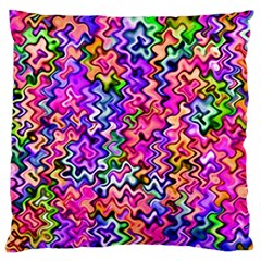 Swirly Twirly Colors Standard Flano Cushion Cases (one Side)  by KirstenStar