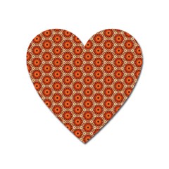 Cute Pretty Elegant Pattern Heart Magnet