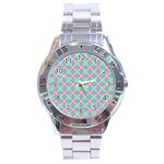 Cute Pretty Elegant Pattern Stainless Steel Men s Watch Front