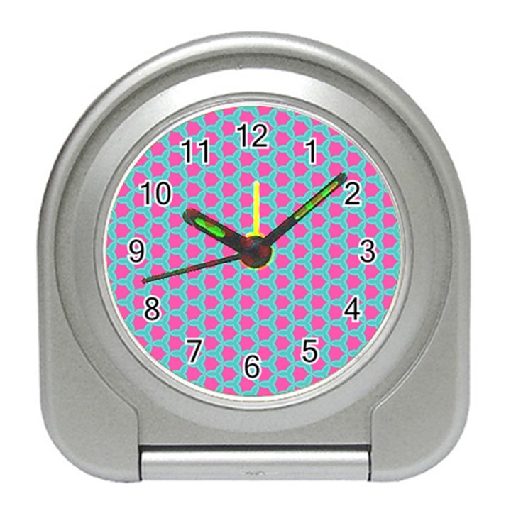 Cute Pretty Elegant Pattern Travel Alarm Clocks