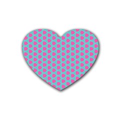 Cute Pretty Elegant Pattern Heart Coaster (4 pack) 