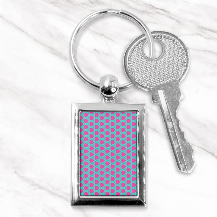 Cute Pretty Elegant Pattern Key Chains (Rectangle) 