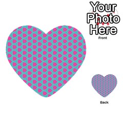 Cute Pretty Elegant Pattern Multi-purpose Cards (heart)  by GardenOfOphir