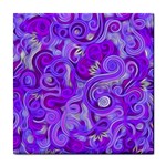 Lavender Swirls Tile Coasters Front