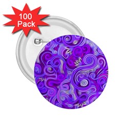 Lavender Swirls 2 25  Buttons (100 Pack)  by KirstenStar