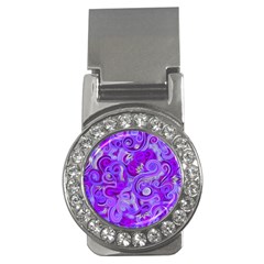 Lavender Swirls Money Clips (cz) 