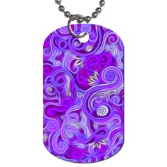 Lavender Swirls Dog Tag (two Sides)