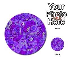 Lavender Swirls Multi-purpose Cards (round)  by KirstenStar